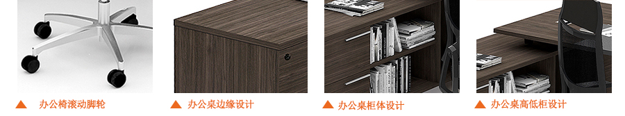 板式老板辦公桌細節(jié)